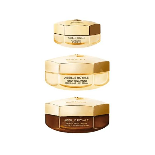 Set Dưỡng Da Guerlain Abeille Royale 3-Piece Gift Set (Day Cream 50ml + Night Cream 50ml + Eye Cream 15ml)