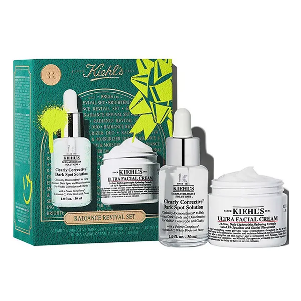 Set Dưỡng Da Kiehl's Radiance Revival Brightening And Hydrating Gift Set 2 Món (Serum 30ml + Kem Dưỡng 50ml)
