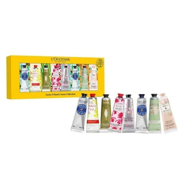 Set Kem Dưỡng Da Tay L'Occitane Lucky Hands Set 8 Món