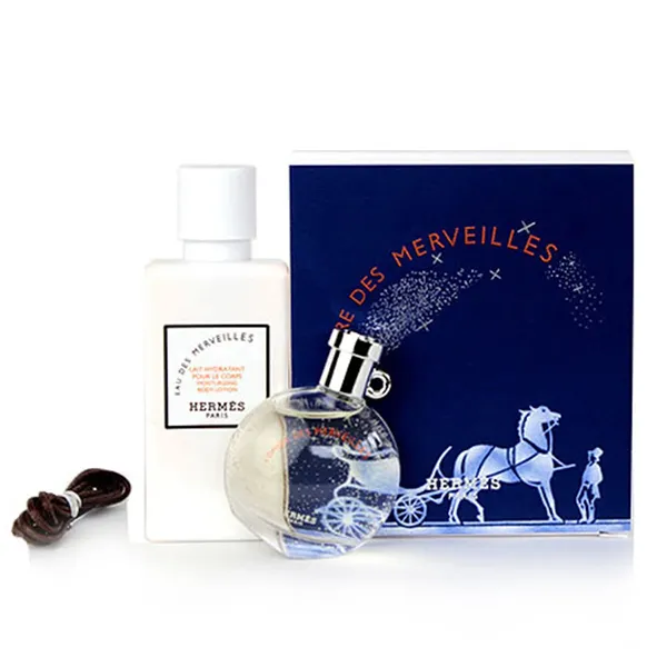 Set Nước Hoa Unisex Hermès L'Ombre Des Merveilles Gift Set (EDP 7.5ml + Body Lotion 40ml)