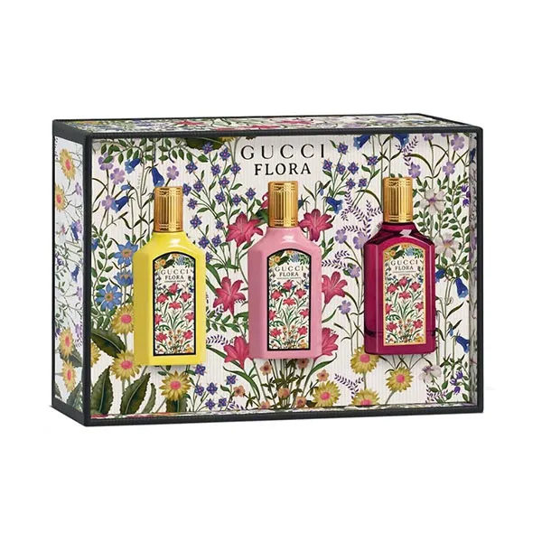 Set Nước Hoa Nữ Gucci Flora Eau De Parfum 3 Món (5ml x 3)