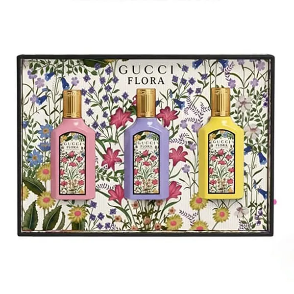 Set Nước Hoa Nữ Gucci Mini Flora EDP 3 Món (3 x 5ml)