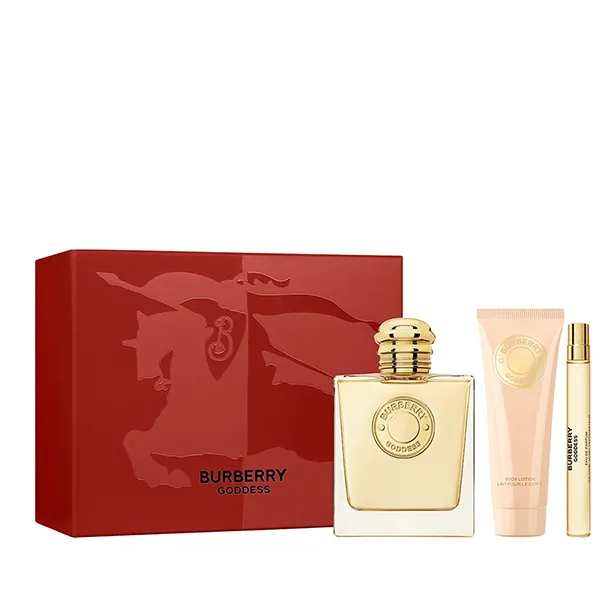 Set Nước Hoa Nữ + Lotion Burberry Goddess EDP 3 Món