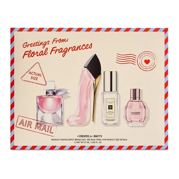 Set Nước Hoa Nữ Macy's Floral Mini Fragrance Set 4 Món