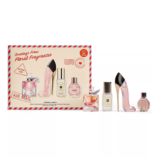Set Nước Hoa Nữ Macy's Floral Mini Fragrance Set 4 Món
