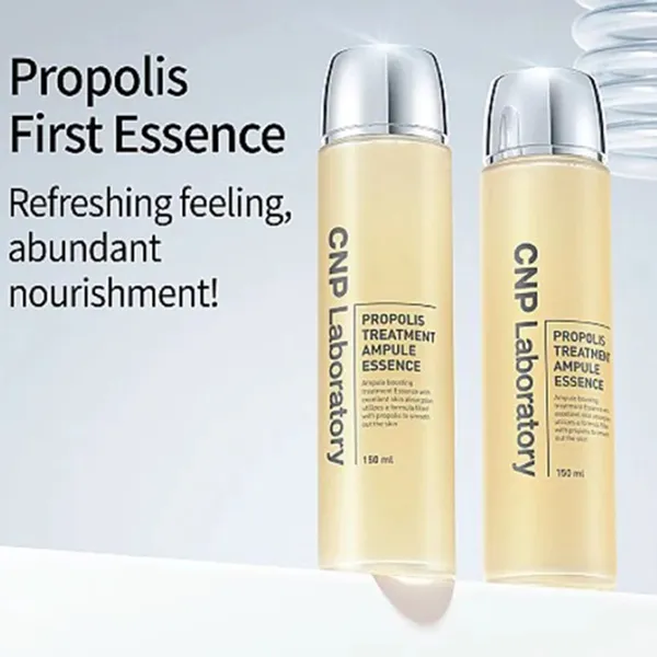 Set Nước Thần Keo Ong CNP Laboratory Propolis Treatment Ampule Essence 2 Món (100ml + 150ml)