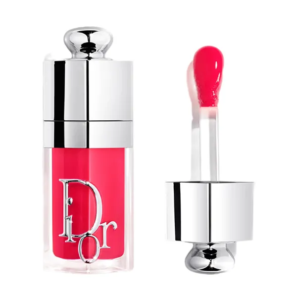 Set Son Dưỡng Dior Addict Lip Glow Oil 074 Jelly Màu Hồng Fuchsia + 8 Bao Lì Xì Dior + Túi Giấy
