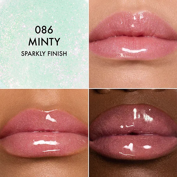 Set Son Dưỡng Dior Addict Lip Glow Oil 086 Minty Màu Nude + 8 Bao Lì Xì Dior + Túi Giấy