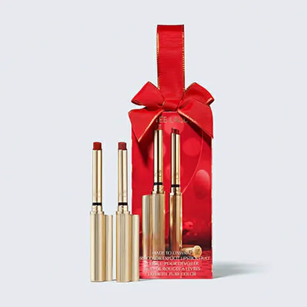 Set Son Lì Estée Lauder Made To Unwrap Pure Colour Explicit Lipstick Duo 2 Món (404 No Tomorrow + 119 Out of Time)
