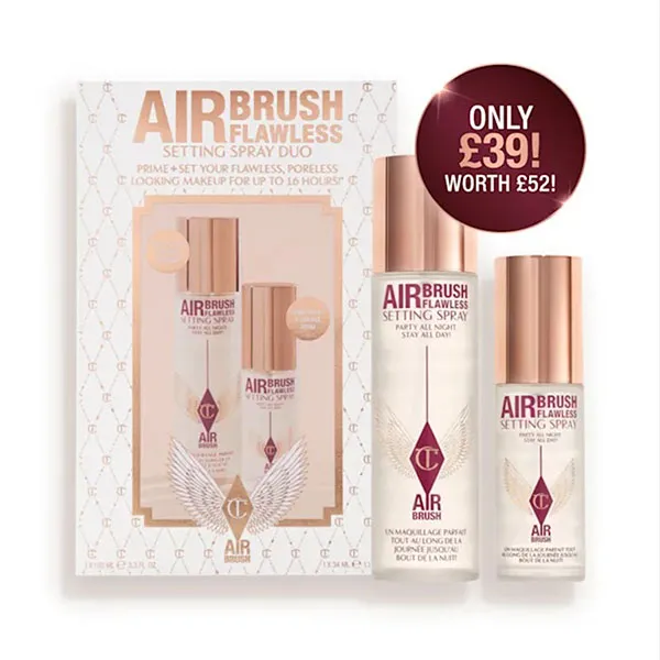 Set Xịt Khóa Nền Makeup Charlotte Tilbury Airbrush Flawless Setting Spray 100ml + 34ml