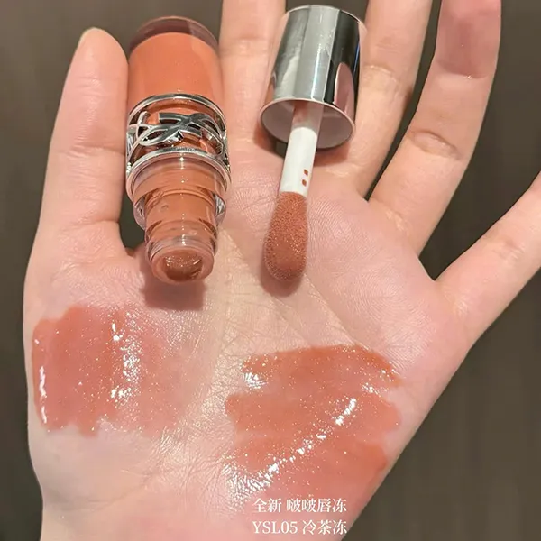 Son Bóng Yves Saint Laurent YSL Loveshine Plumping Lip Oil Gloss 05 California Sunshine Lipstick Màu Cam Đào