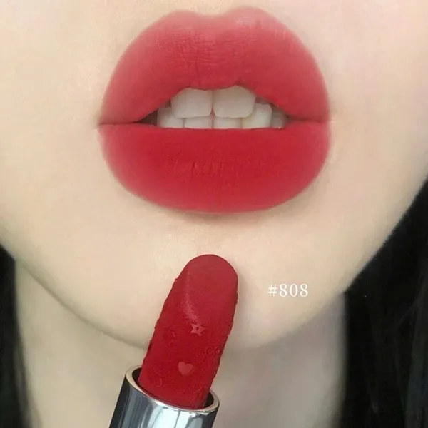 Son Dior Rouge Dior Couture Lipstick Velvet Limited Edition New Years 2026 Màu 808 Red Dream Đỏ Hồng