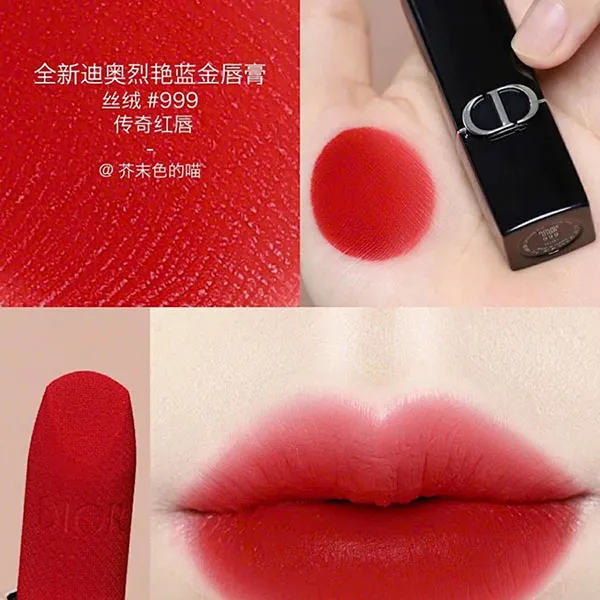 Son Dior Rouge Lunar New Year Limited Edition 2026 Màu 999 Đỏ Tươi