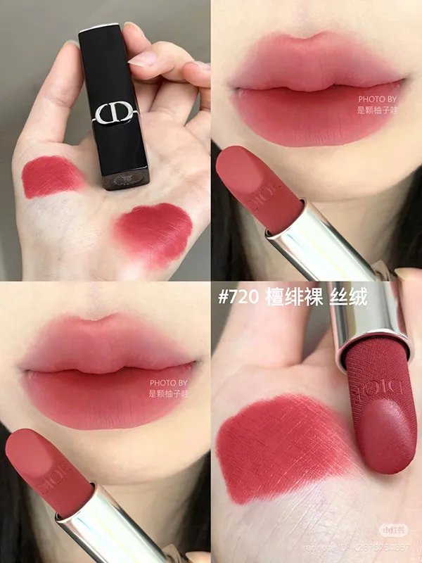 Son Dior Rouge Velvet Lip 720 Icone Velvet Finish Màu Hồng Gỗ