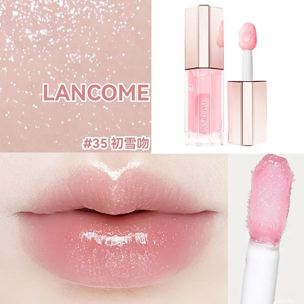 Son Dưỡng Lancôme Lip Idôle JuicyTreat Oil 035 Pink Express Màu Hồng Nhạt 8.5ml
