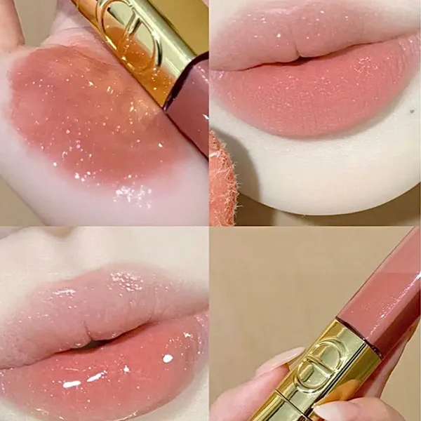 Son Dior Rouge Dior Sequin Liquid Duo Limited Edition 100 Spectacular Nude Màu Hồng Nude Cuốn Hút