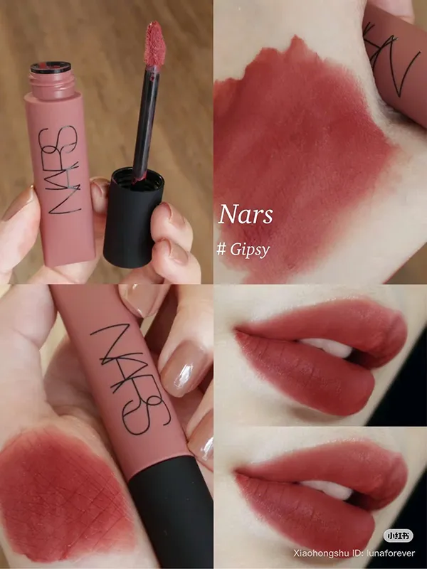Son Kem Nars Air Matte Lip Color 684 Gipsy Lipstick Màu Đỏ Hồng Đất