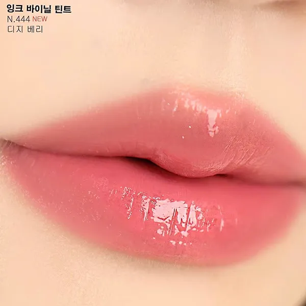 Son Kem Yves Saint Laurent YSL The Inks Vinyl Cream High Shine Lip Stain 444 Dizzy Berry Lipstick Màu Hồng San Hô