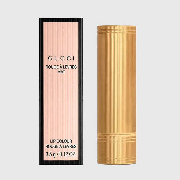 Son Lì Gucci 308 Lucy Dark Orange Matte Màu Cam Gạch