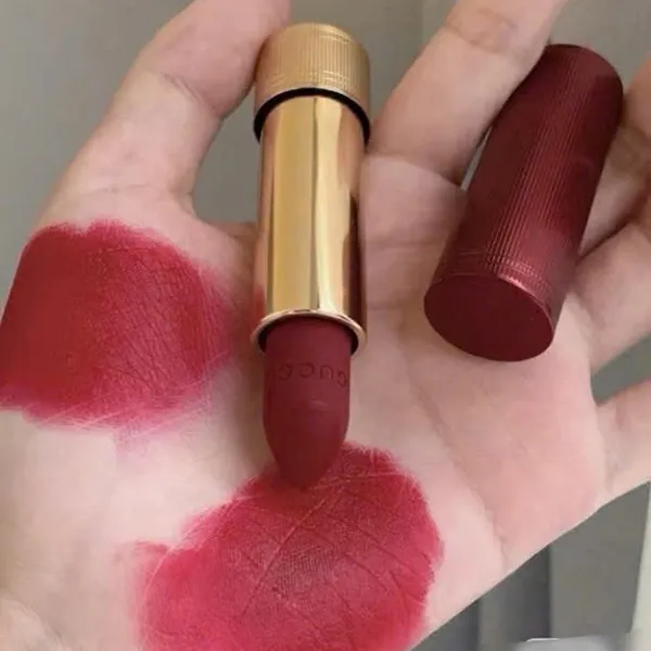 Son Lì Gucci Rouge À Lèvres Matte Finish Lipstick Limited 509 Rosso Ancora Màu Đỏ Đậm