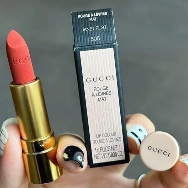 Son Mini Gucci Rouge À Lèvres Mat 505 Janet Rust Màu Đỏ Gạch 1g