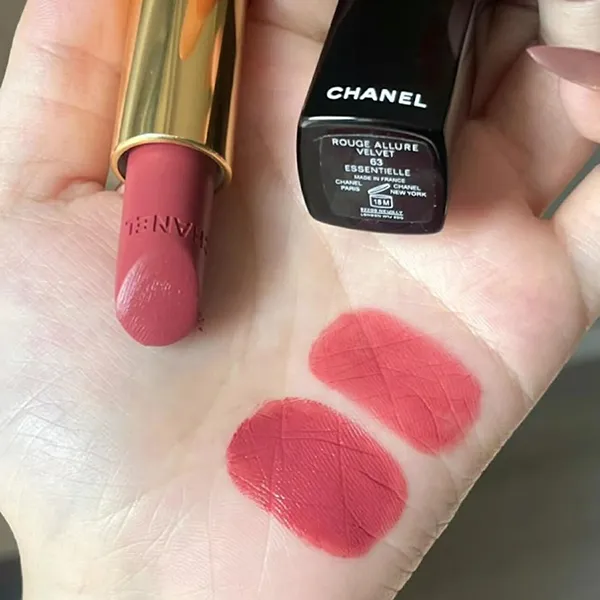 Son Môi Lì Chanel Rouge Allure Velvet Luminous Matte Lip Colour 63 Essentielle Màu Hồng Đất