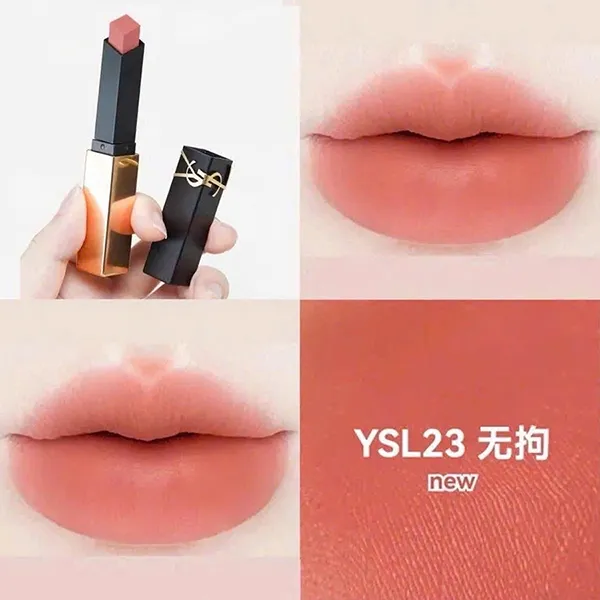 Son Yves Saint Laurent YSL The Slim Couture Matte Lipstick 23 Nude Blouse Màu Cam Đào