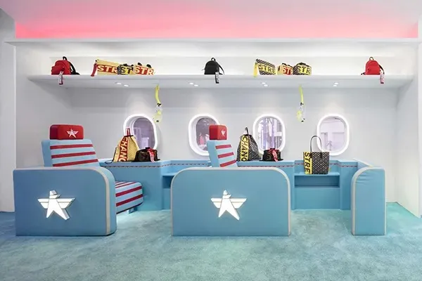 Bộ 3 Đôi Tất Stretch Angels Basic Star Socks - Phối Màu Xanh, Hồng, Trắng - Phong Cách Streetwear Hiện Đại, Chất Liệu Êm Ái, Thoáng Khí