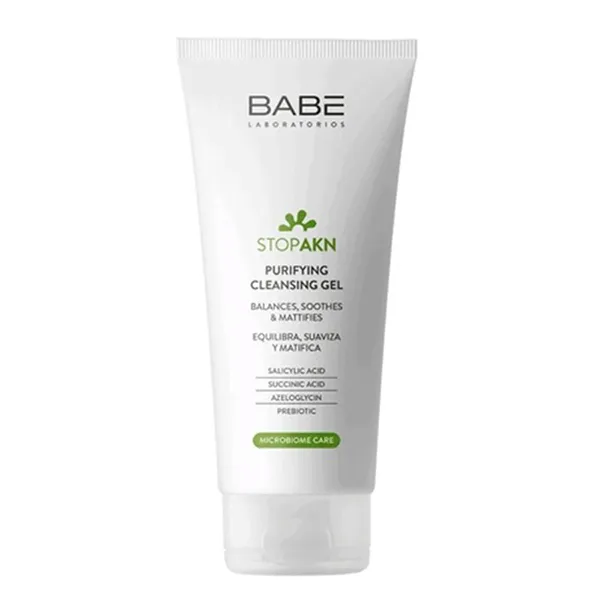 Sữa Rửa Mặt Da Dầu Mụn Babe Laboratorios Stop Akn Purifying Cleansing Gel 200ml