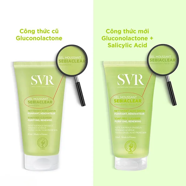Sữa Rửa Mặt Nhẹ Nhàng Dành Cho Da Dầu SVR Sebiaclear Gel Moussant 200ml