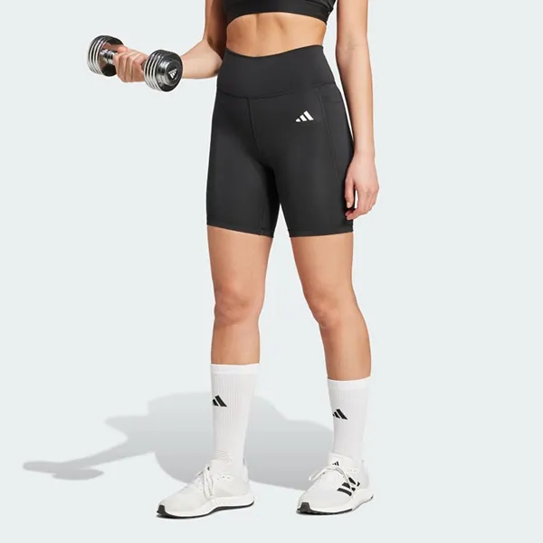 Quần Legging Nữ Adidas Optime Essentials 7In Short IT2281 Màu Đen Size S