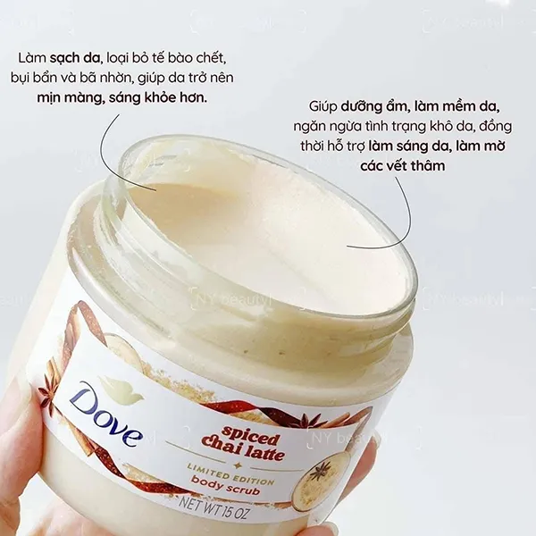 Tẩy Tế Bào Chết Dove Spiced Chai Latte Limited Edition Body Scrub 425g