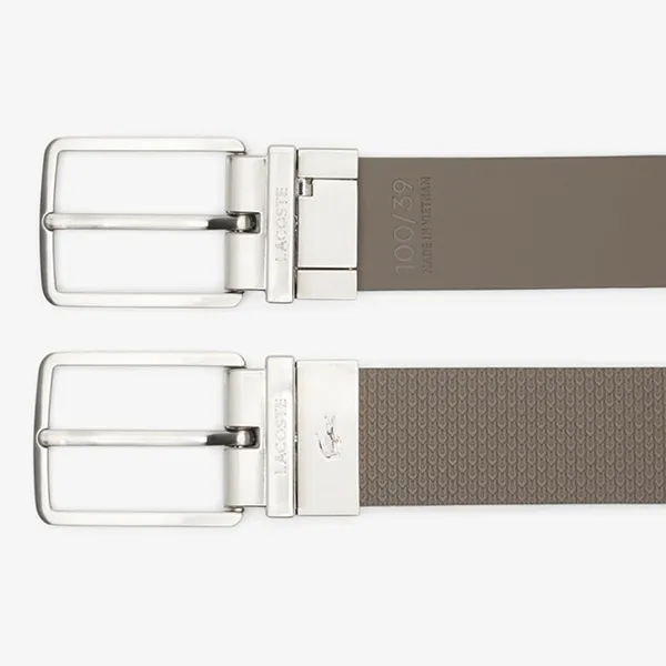Thắt Lưng Nam Lacoste Chantaco Reversible Leather Belt RC4085 Q80 Màu Nâu Size 110
