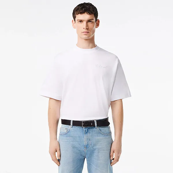 Thắt Lưng Nam Lacoste Smooth Leather Belt RC4082 028 Màu Nâu Đen Size 95