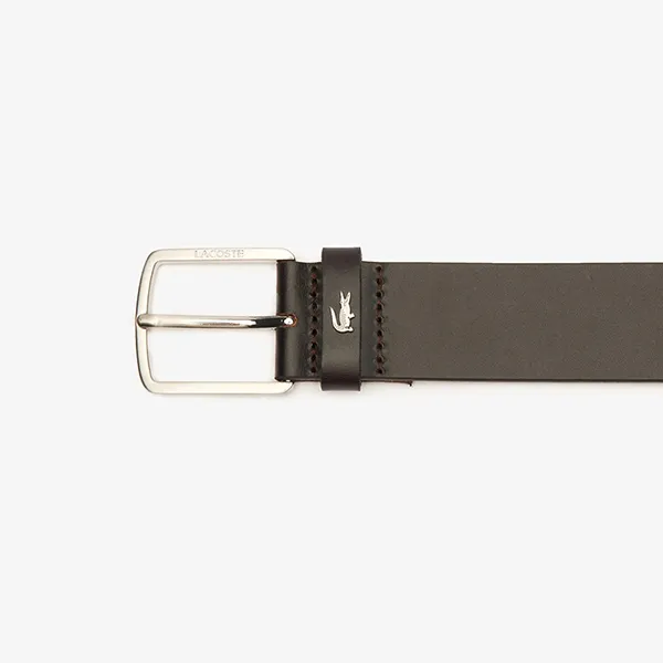 Thắt Lưng Nam Lacoste Smooth Leather Belt RC4082 028 Màu Nâu Đen Size 95