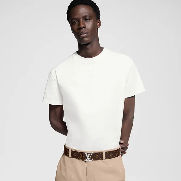 Thắt Lưng Nam Louis Vuitton LV Reversible Monogram Macassar Canvas M9821U Bản 40mm Màu Nâu Size 90