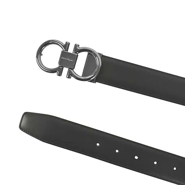 Thắt Lưng Nam Salvatore Ferragamo 679938 694531 Belt Men's Black Bản 3.5cm Màu Đen Size 100