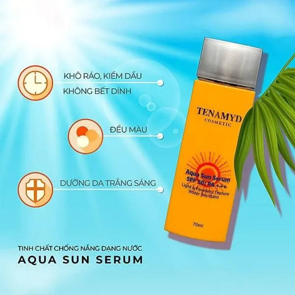 Tinh Chất Chống Nắng Dạng Lỏng Tenamyd Aqua Sun Serum SPF50/PA+++ 70ml