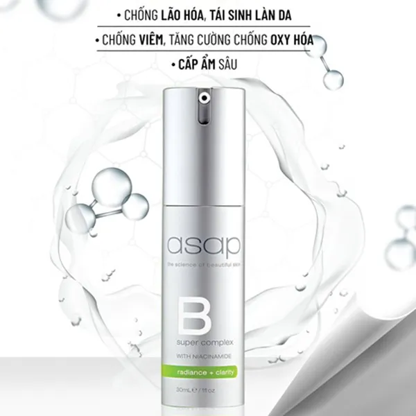 Tinh Chất Dưỡng Da Và Giảm Mụn Asap Super B Complex 30ml