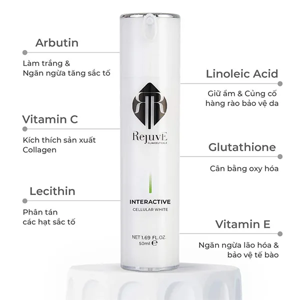 Tinh Chất Mờ Nám Sáng Da Rejuve Interactive Cellular White 50ml