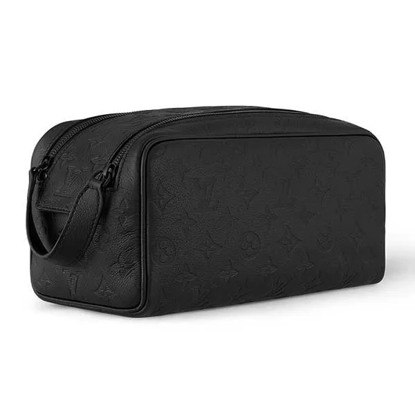 Túi Cầm Tay Nam Louis Vuitton LV Dopp Kit M12645 Màu Đen