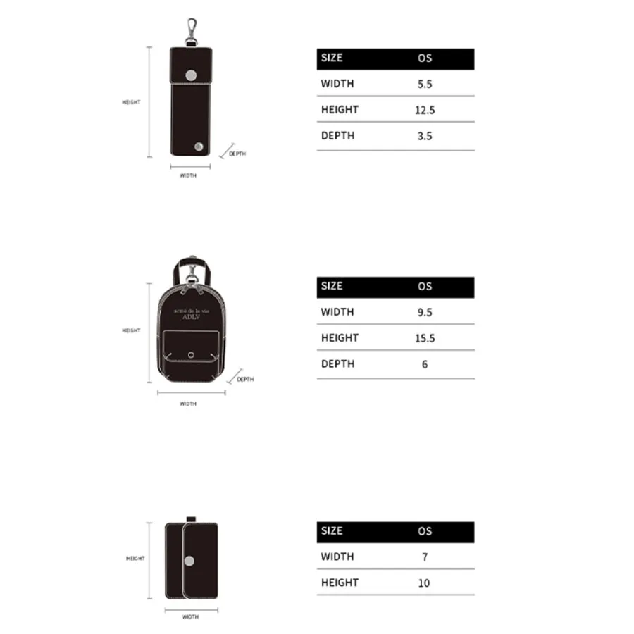 Túi Đeo Chéo Acmé De La Vie ADLV 24FW Module Handle Cross Bag Black Màu Đen