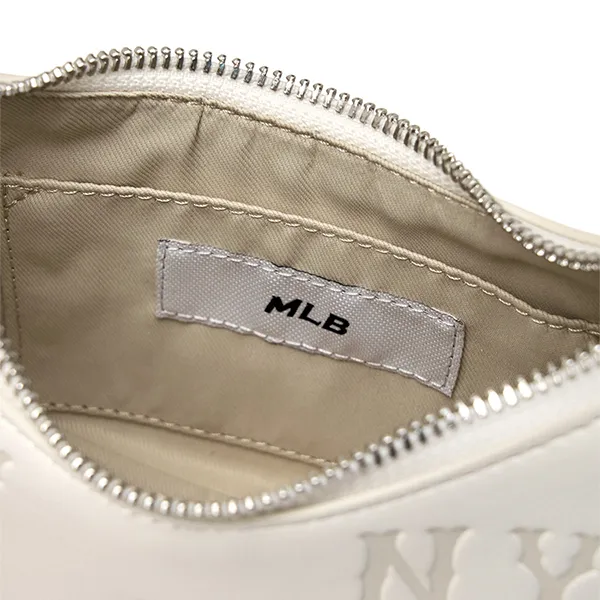 Túi Đeo Chéo MLB Classic Monogram Embo Mini Crossbody Bag New York Yankees 3ACRMM16N-50CRS Màu Kem