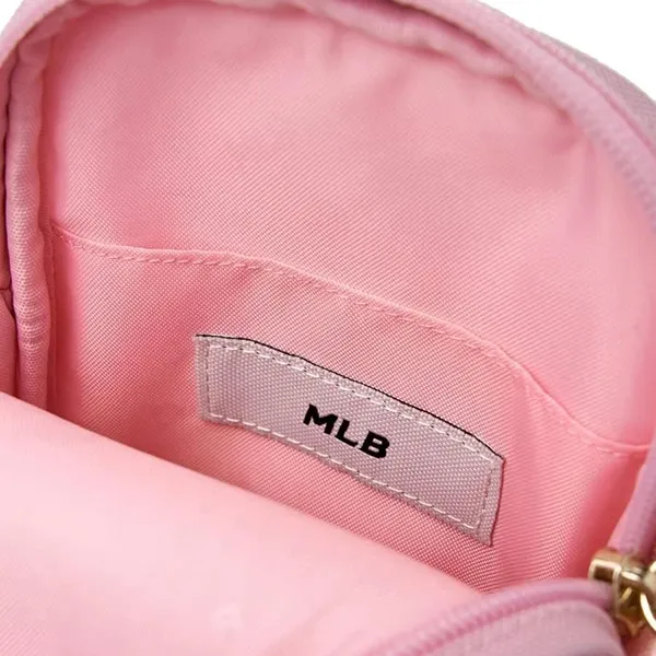 Túi Đeo Chéo MLB Kids Diamond Monogram Mini Crossbody Bag Boston Red Sox 7ACRMD25N-50PKL Màu Hồng