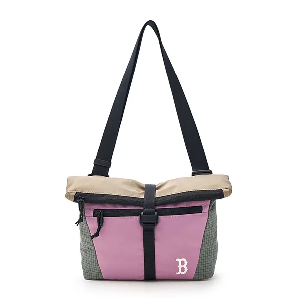 Túi Đeo Chéo MLB Korea Basic Golf Core Crossbody Bag Boston Red Sox 3ACRB025N-43PKP Màu Hồng Nâu