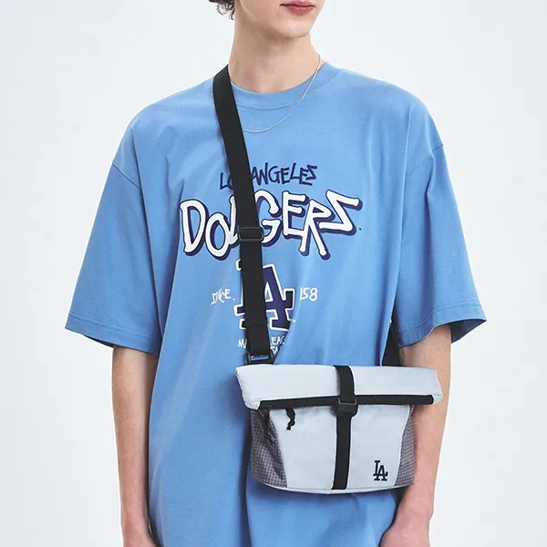 Túi Đeo Chéo MLB Korea Basic Golf Core Crossbody Bag LA Dodgers 3ACRB025N-07GRL Màu Xám