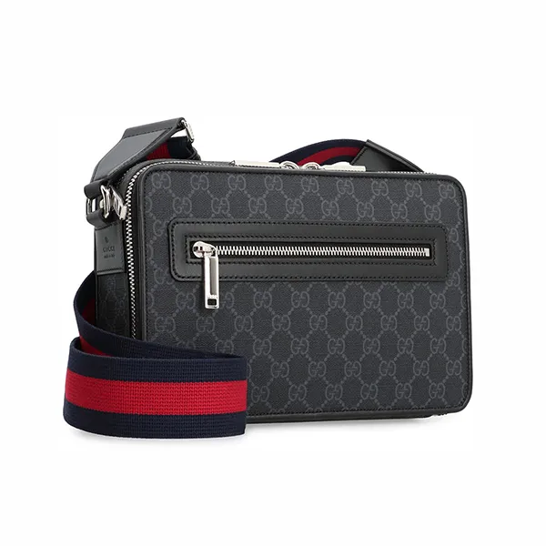 Túi Đeo Chéo Nam Gucci Borsa A Tracolla GG Media 822072FADJA_1042 Màu Xám Đen