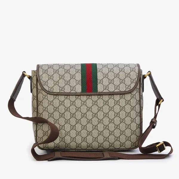 Túi Đeo Chéo Nam Gucci Medium Ophidia Crossbody Bag Màu Be