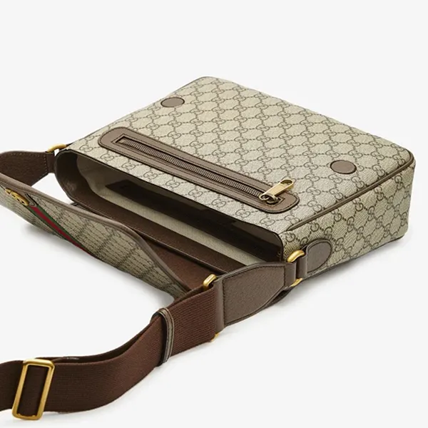 Túi Đeo Chéo Nam Gucci Medium Ophidia Crossbody Bag Màu Be