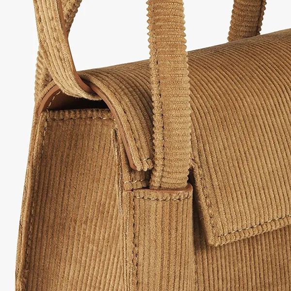 Túi Đeo Chéo Nữ Find Kapoor Marty Bag 12 Corduroy Màu Camel